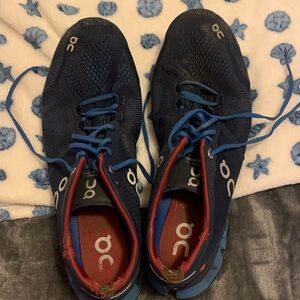 On Running Men's Athletic Shoes - Navy and Red